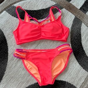 Bright neon no ties bikini